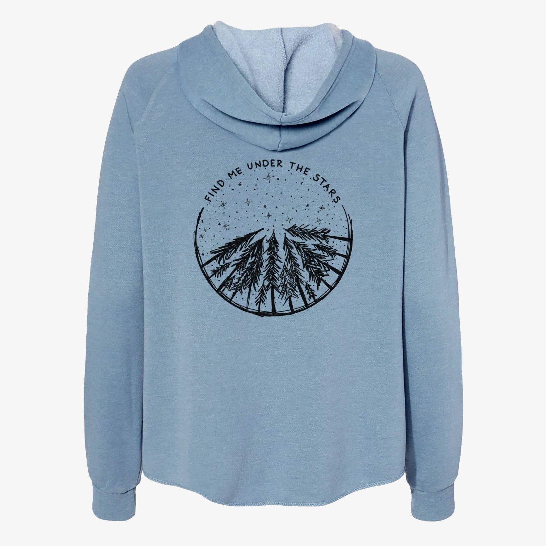 Because Tees - Wholesale Hoodie - Women's - Find Me Under the Stars - Women's Cali Wave Zip-Up Sweatshirt7