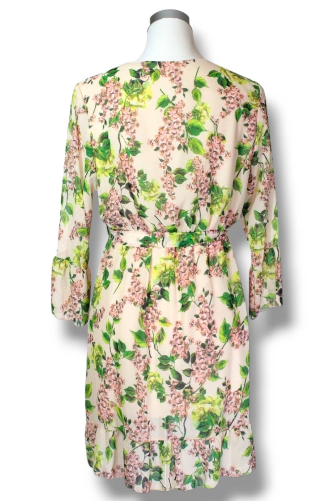 NINEF – Vestido - Mulher por atacado – Vestido Envelope Vibrant Meadow com Estampa Floral3