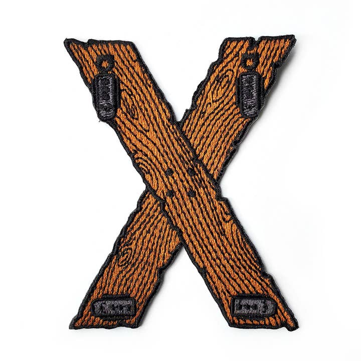 Saint Andrew's Cross BDSM-patch - opstrijkbaar of klittenband voor wholesale door Kolorspun Pins