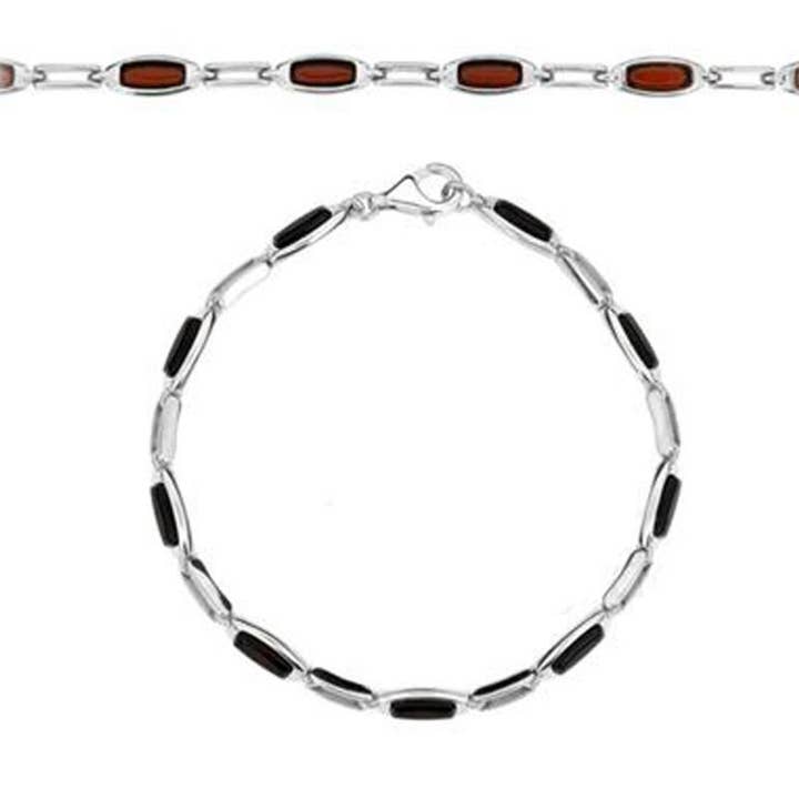 Bärnstensarmband körsbär Litauen AA silver 925 för wholesale av La Boîte à Cailloux