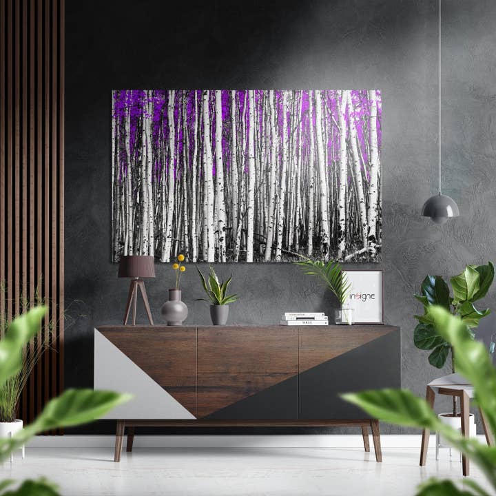 Art mural en aluminium brossé Forest Dibond pour la vente par Insigne