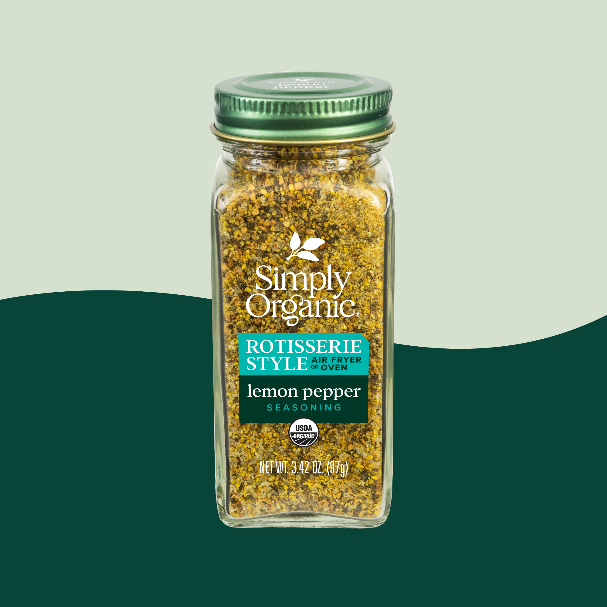 Simply Organic - Wholesale Dried Spice Mix - Organic Lemon Pepper Rotisserie Style Seasoning, 3.42 Oz0