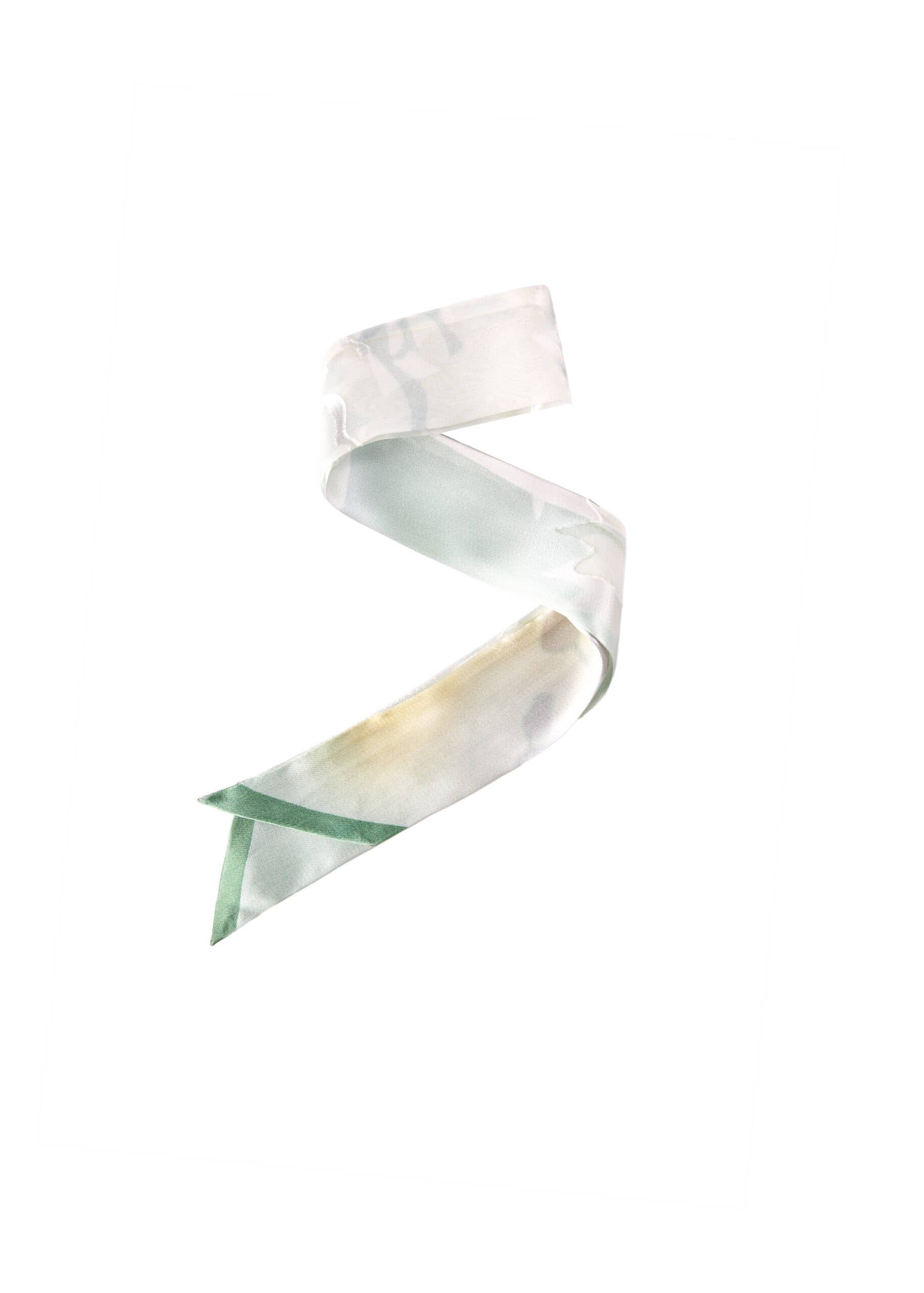 ASYII - Wholesale Scarf - Women's - Printed Floral Devore Silk Twilly1