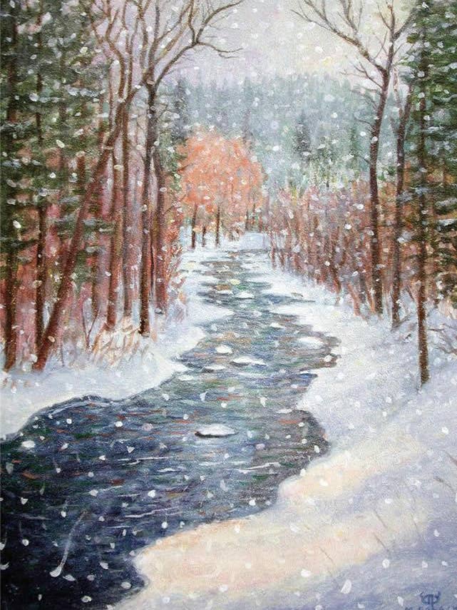 Carte All-Note de janvier à Rattlesnake Creek pour la vente par Frame of Mind