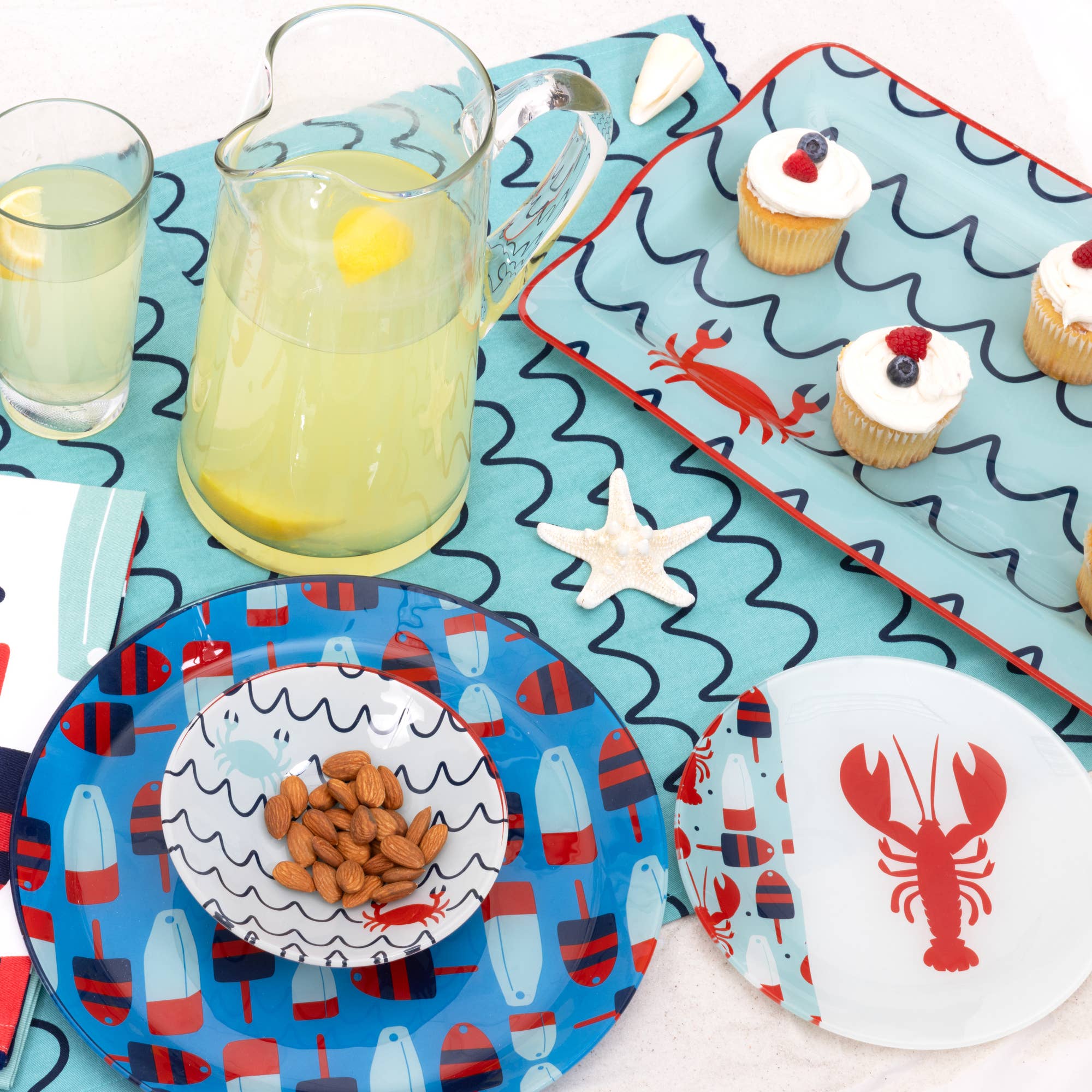 Pavilion - Venta al por mayor Bandeja de servir - Beach - Bandeja de vidrio para servir de 16.75 x 11 pulgadas3