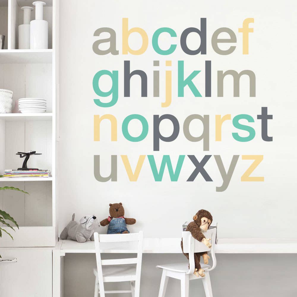 Simple Shapes - Vendita all'ingrosso Decalcomania/adesivo murale - Adesivi da parete con alfabeto1