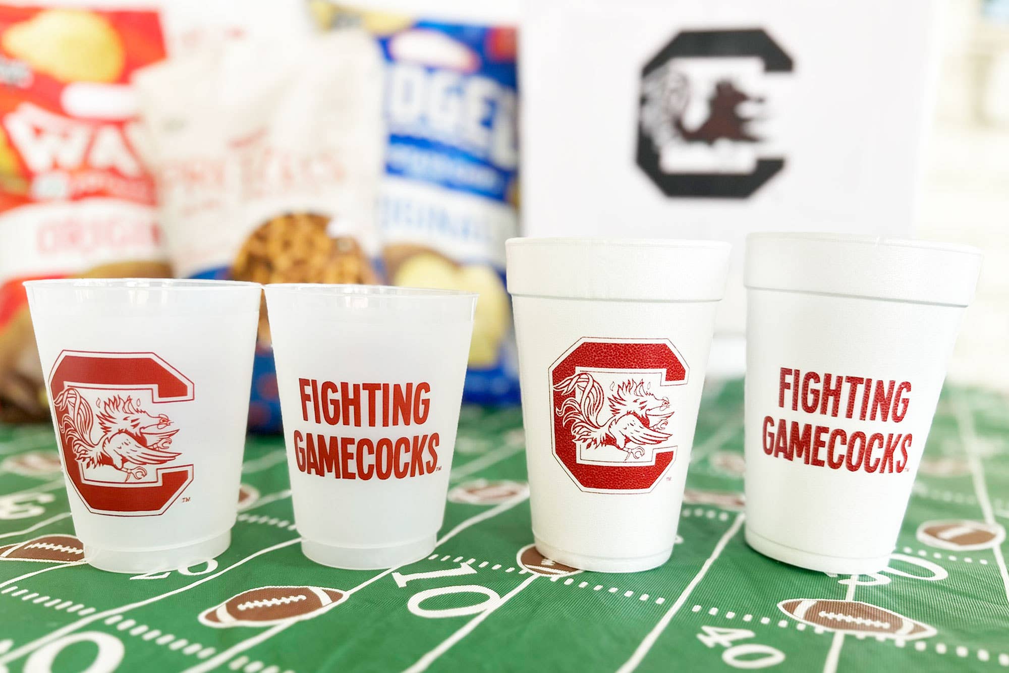 Two Funny Girls - Vente Gobelets jetables - Gobelet en mousse - University South Carolina Gameckocks (sac de 10 ct)2