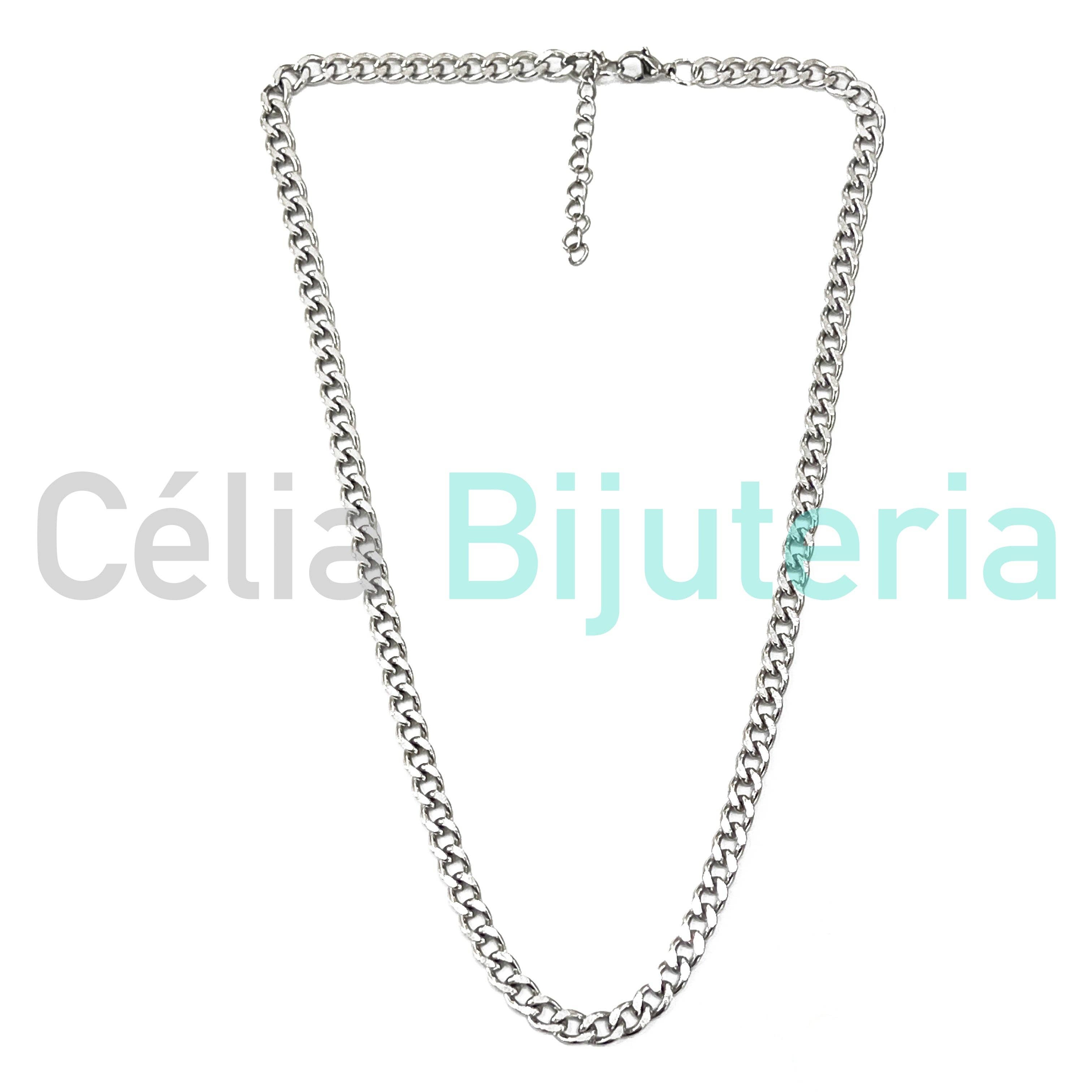 Celli Biju - Vendita all'ingrosso Collane a catena e maglie - Collana in Acciaio Semplice - 6mm2