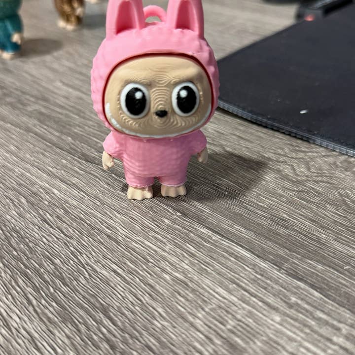 Upstate Design Decor - Wholesale Fidget Toy - Kids - Labubu Clicker Keychain – Full Body or Head Only 3D Printed13