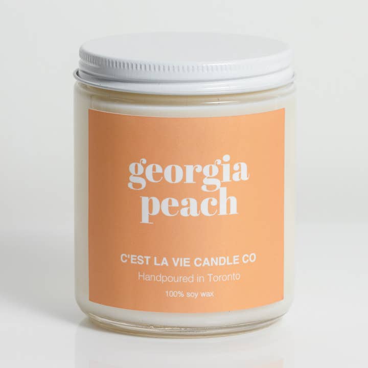 Vela de soja Georgia Peach | Verão por atacado de C’est La Vie Candle Co