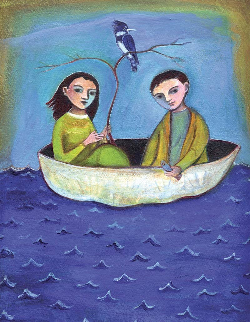 ANN WILLEY ARTS – Großhandel Kunstdruck – Kunstdruck, Gefährten, Volkskunst, Freundschaft, Eisvogel1