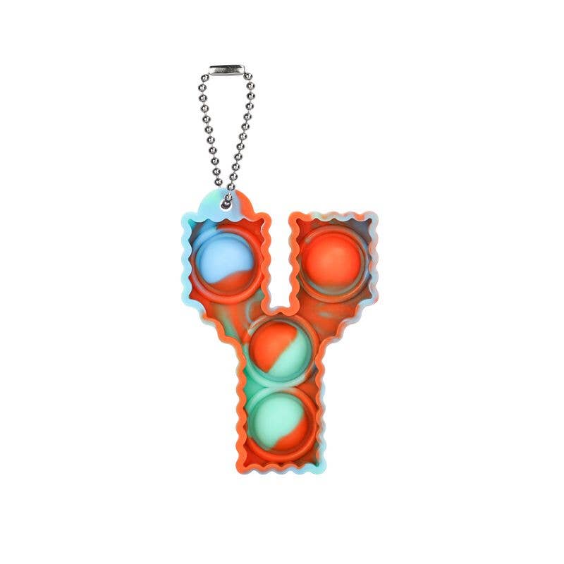 Fidget Toys Plus – wholesale Keychain – Unisex – Letter  Keychain Popper6