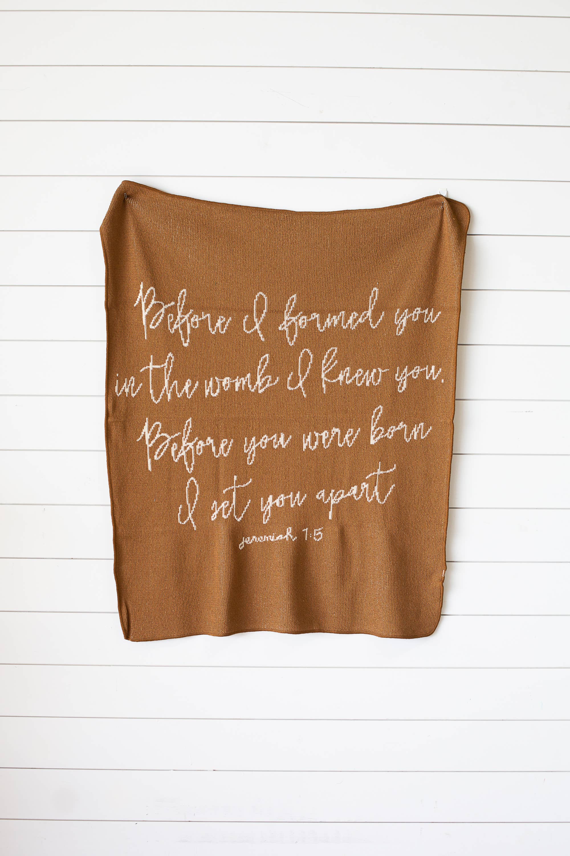 Modern Burlap – Engroshandel Tæppe – Lavet i USA | Jeremiah 1:5 Kast Blanket | Sort2