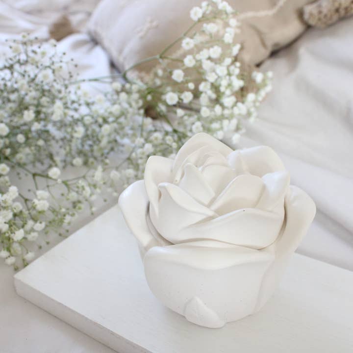 Naturligt Duftende Aromaterapilys - Roseglas for engroshandel hos Studio Artemis