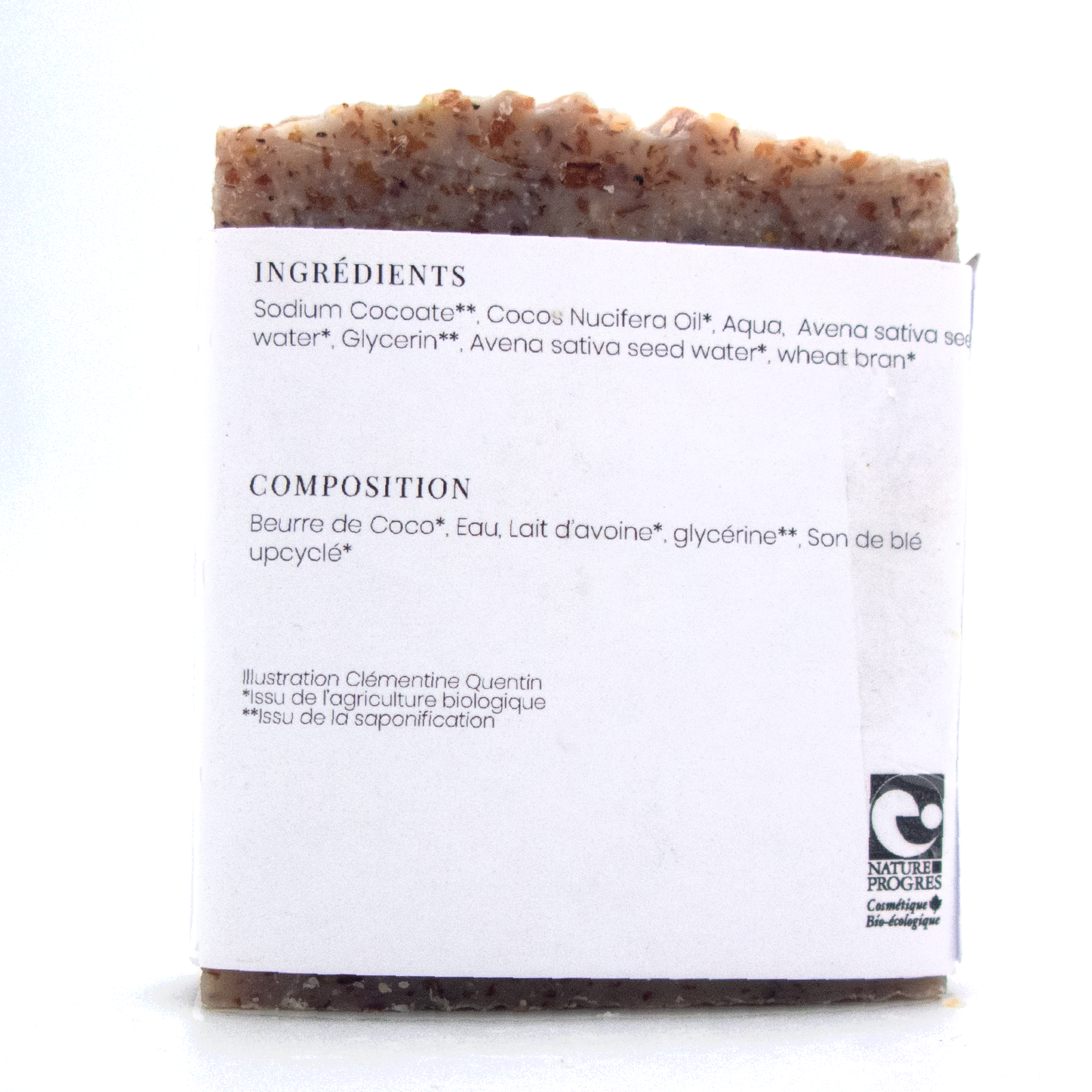 Ateliers la Brique - Wholesale Body Scrub/Exfoliant - Exfoliërende lichaamszeep met lokaal gerecycleerd tarwezemelen2