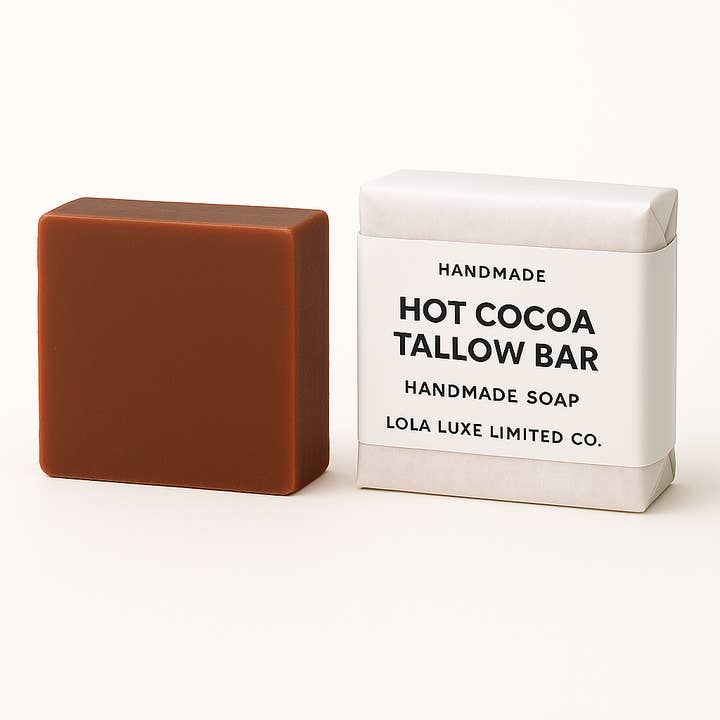 Lola Luxe Limited Co. - Wholesale Bar Soap - Hot Cocoa Tallow Bar