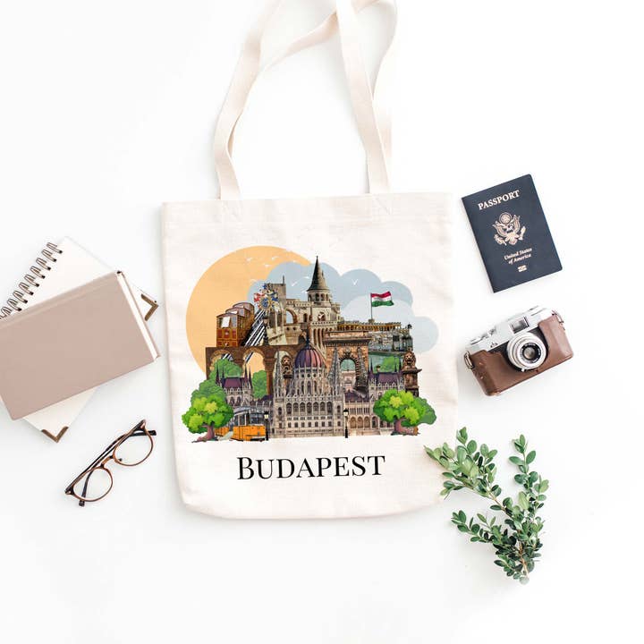 Budapest Lærredstote Taske for engroshandel hos simply blessed shy