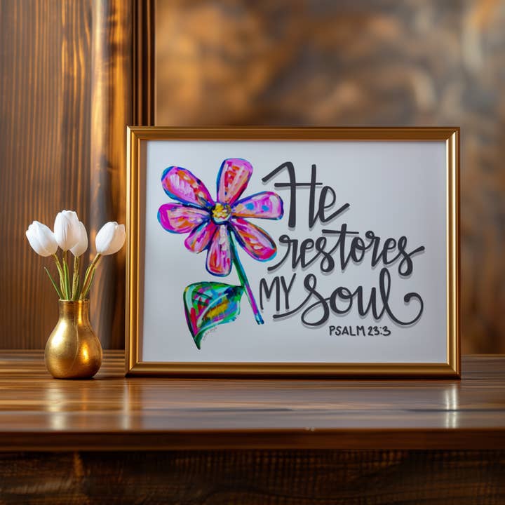 Audra Style – wholesale Art print – Scripture Art Print, Christian Art, Dopamine Decor, Trendy Colorful Wall Poster, Maximalist Home