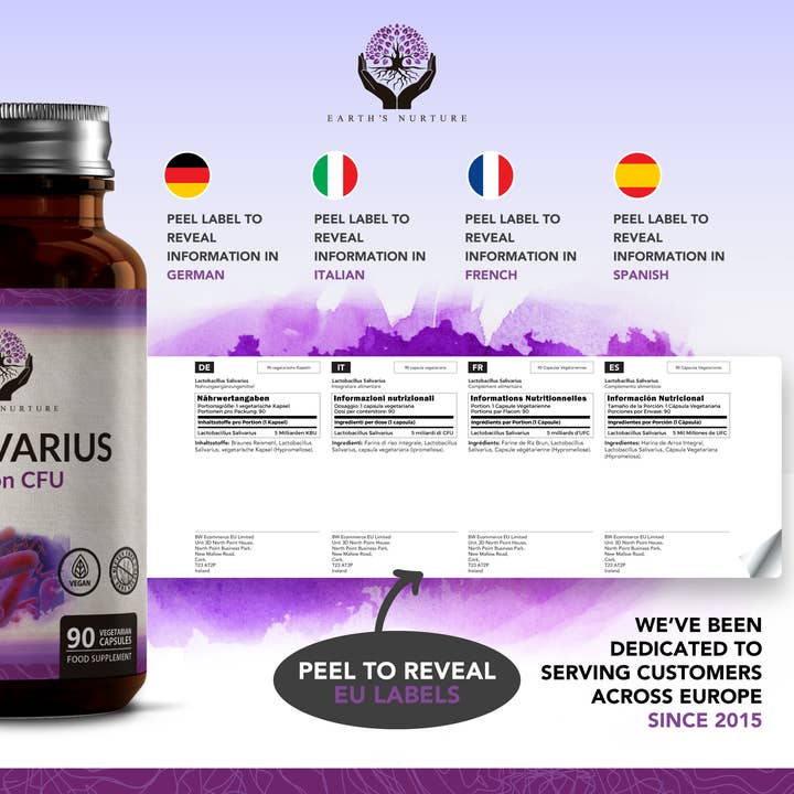 Focus Supplements - Vente Supplément oral/vitamine - Lactobacillus Salivarius (5 milliards d'UFC) 90 gélules2