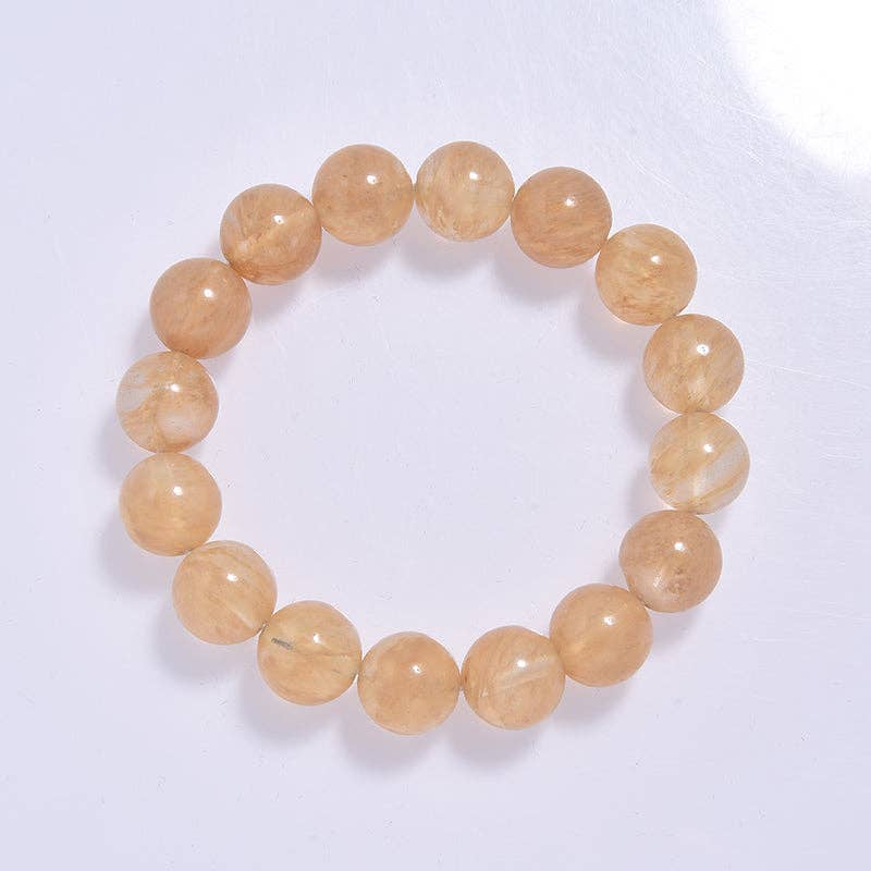 Ole – Großhandel Perlenarmband – Citrin-Quarz-Stein Stretcharmband B1981-4MM4