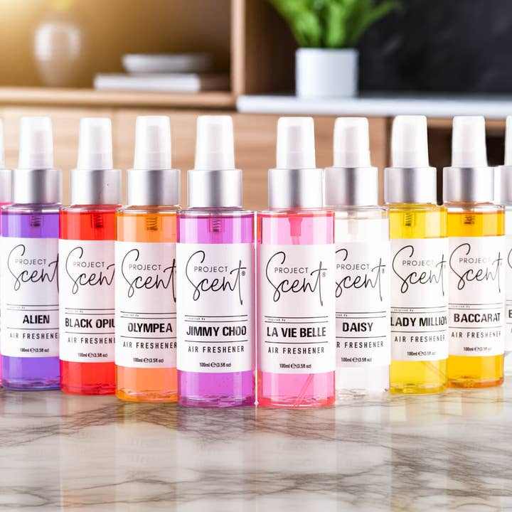 Project Scent – wholesale Air freshener – Air Freshener Spray 100ml | Room Spray in 70+ Scents | Handmade UK