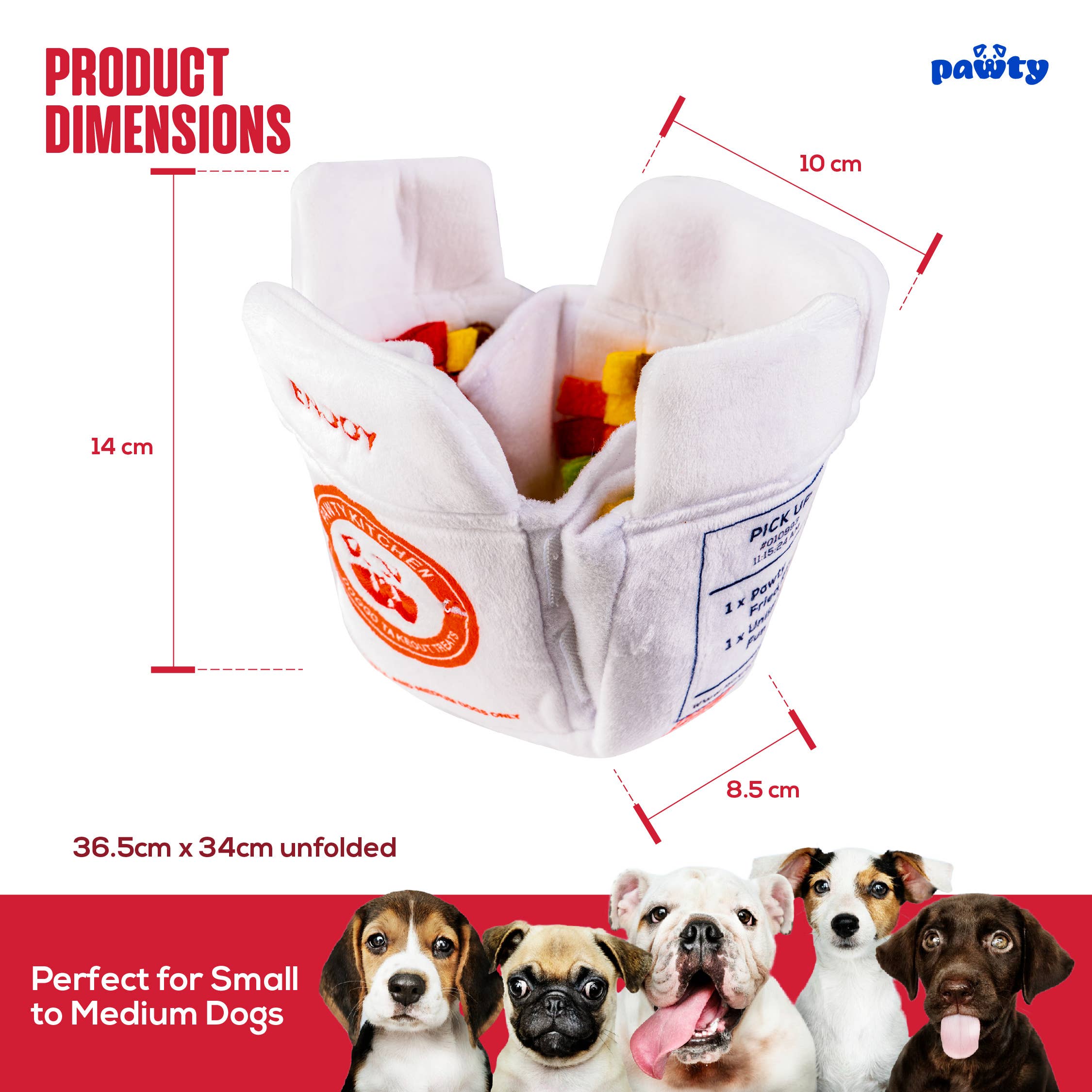 PAWTY Dog Toys - Wholesale Pet Plush Toy - Dog - Chinese Takeout Box3
