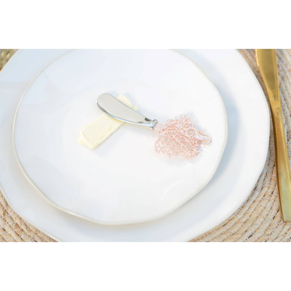 AULICA - Wholesale Serving Utensil - Rose gold coral spreader - set of 21
