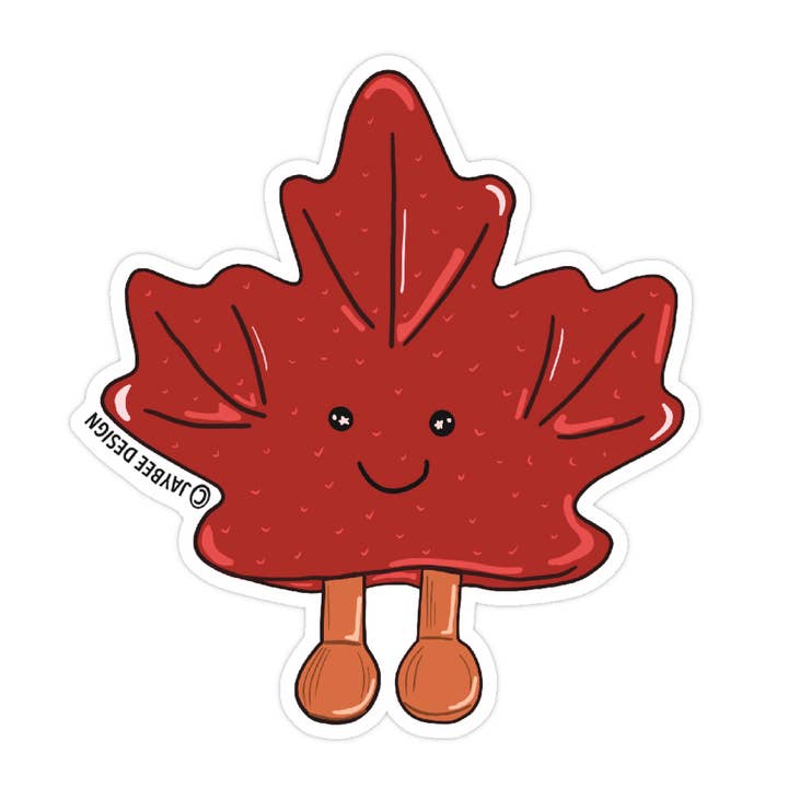 Jaybee Design - Wholesale Sticker - Maple Leaf Vinyl Sticker0