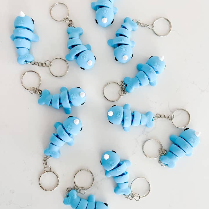 Llavero impreso en 3D Baby Narwhal para venta al por mayor de Lauren Ann Boutique & Designs