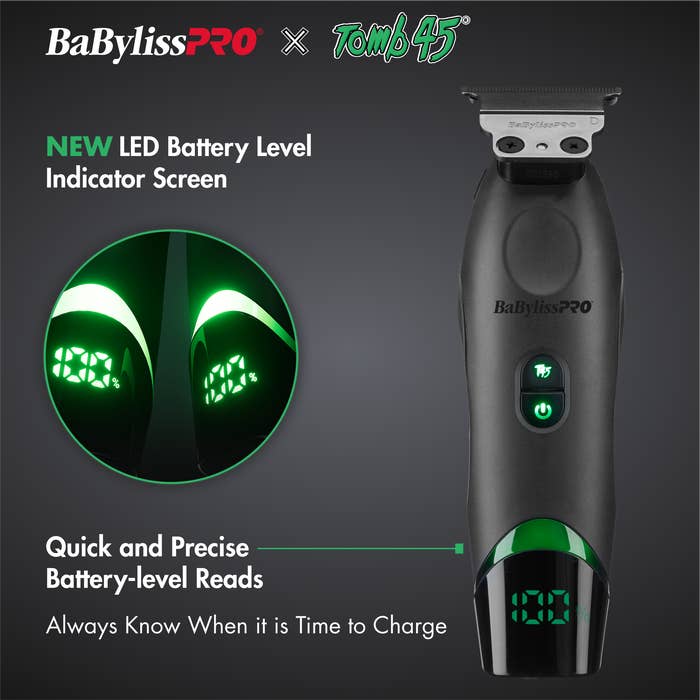 Salon Equipment Pros - Wholesale Electric shaver – Men’s - BaByliss PRO x Tomb45 Professional Wireless-Charging Trimmer5