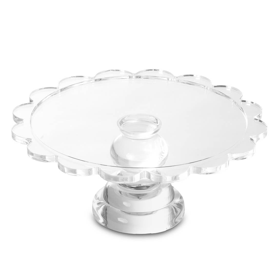 Inspired Generations - Wholesale Cake Stand - Coco Clear Acrylic Pedestal Server- Large1
