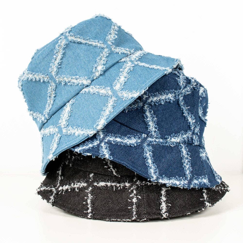 Pretty Simple - Wholesale Bucket Hat - Women's - Diamond Print Bucket Hat Wholesale10