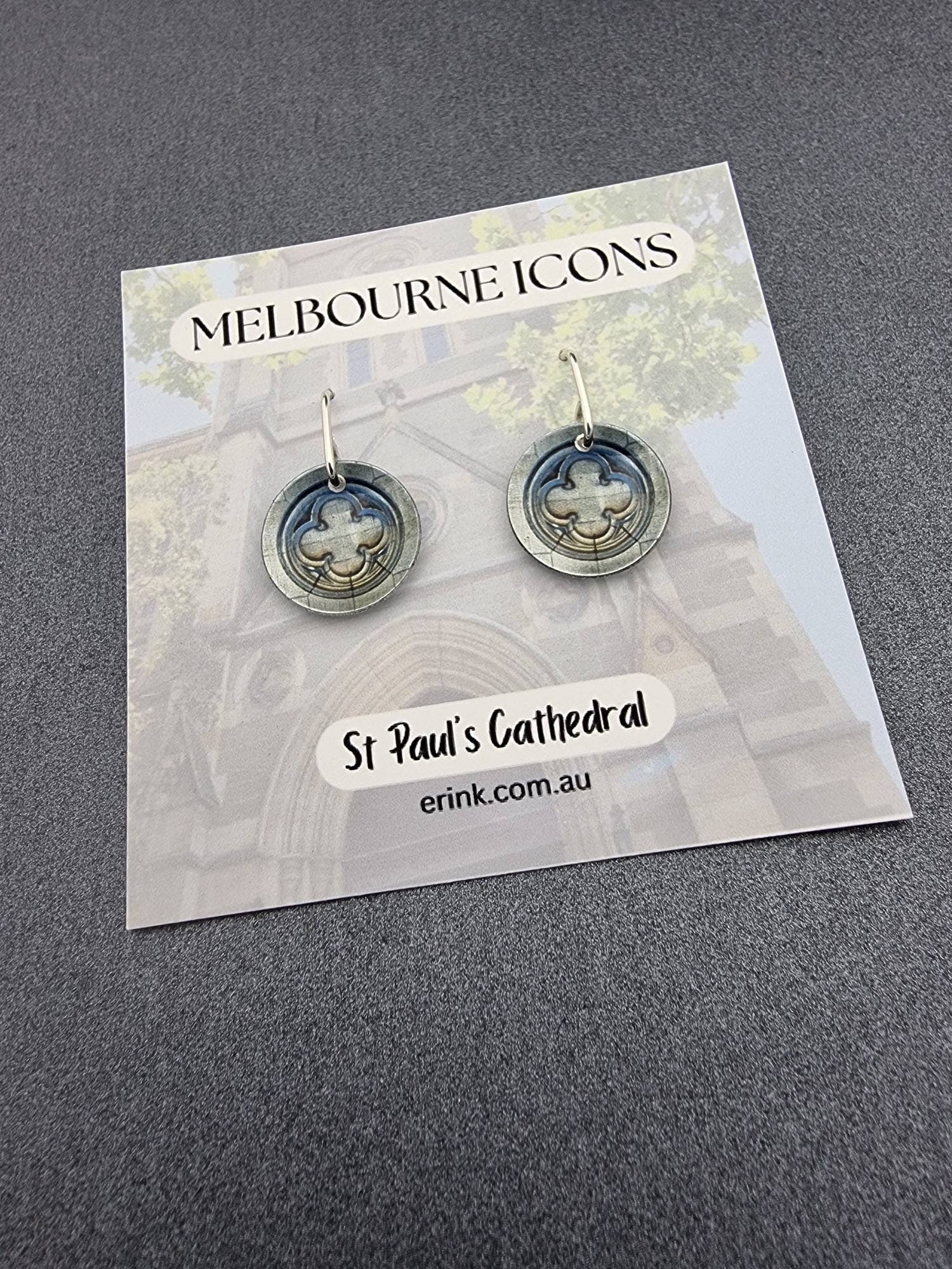 erin.k creative studio - Wholesale Dangle earrings - MELBOURNE ICONS - St Paul's Cathedral0