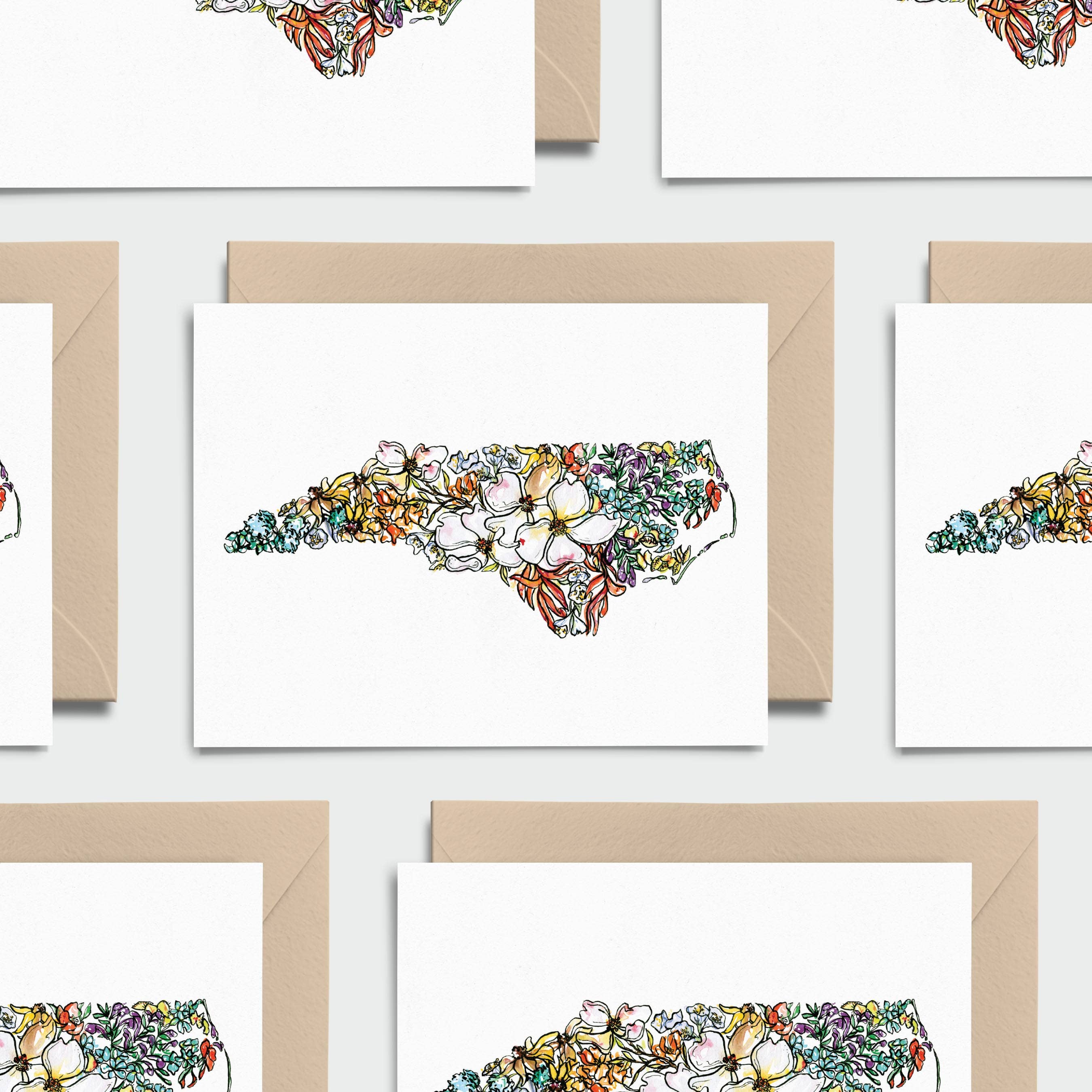 Amanda Klein Co. - Wholesale Stationery/Notecard Set - North Carolina Note Card Stationery1