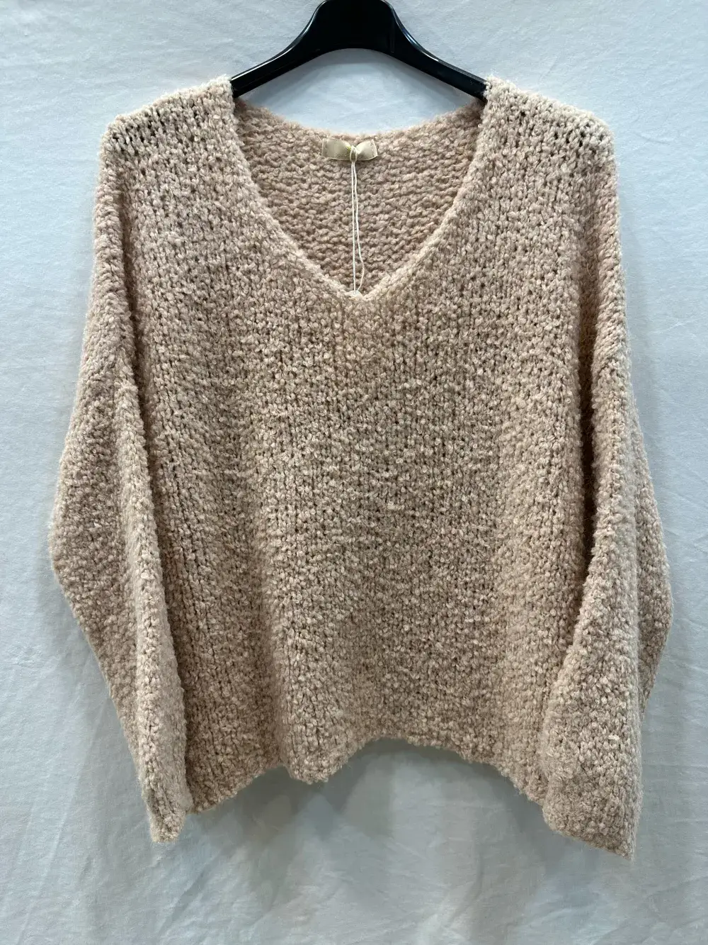 Mimi & Gogo – wholesale Pullovertröja - Dam – Oversized boucletröja i ull och alpaca10