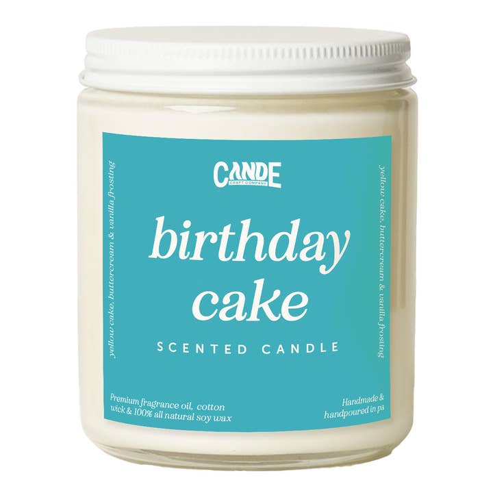 Birthday Cake Scented Candle for wholesale by CE Craft Co