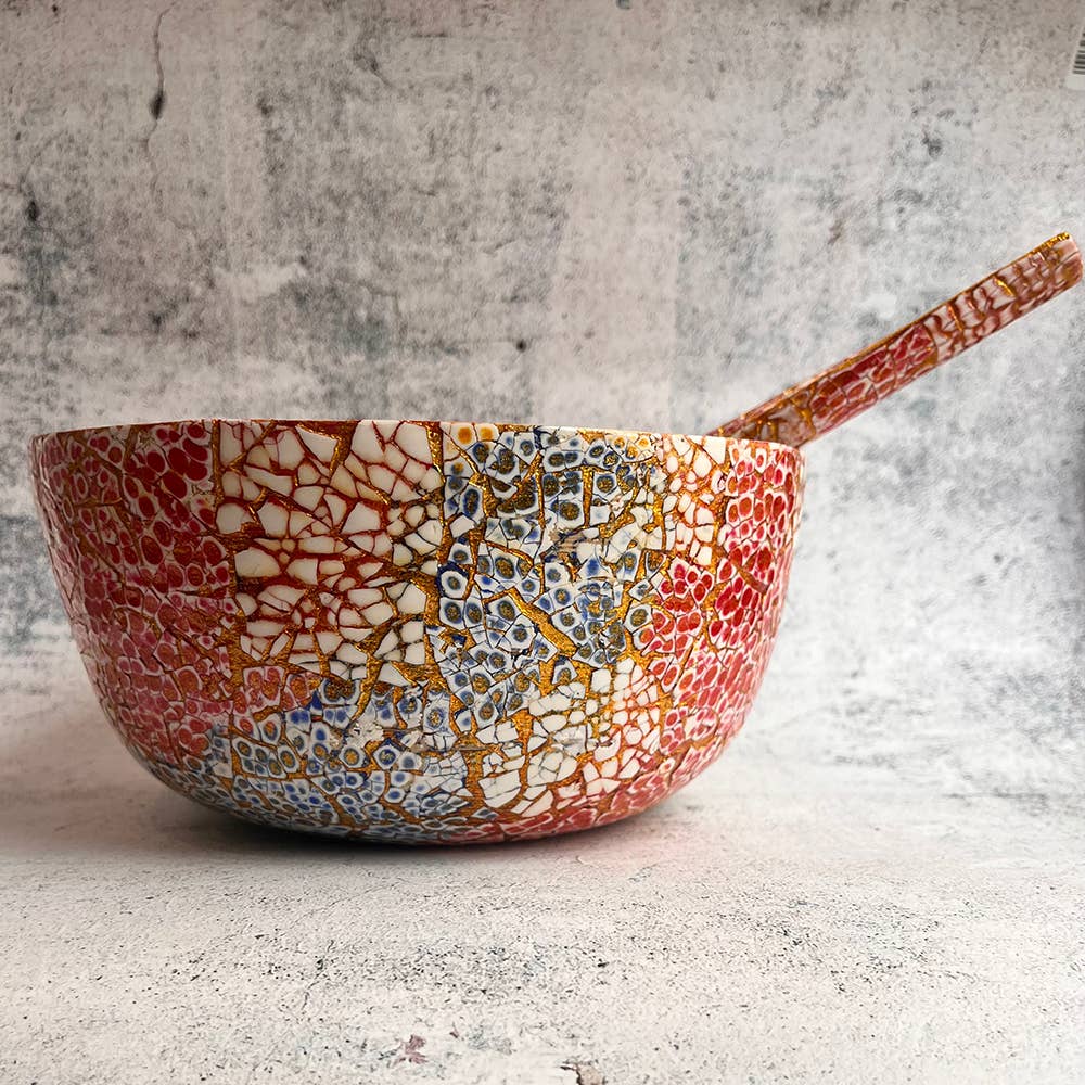 VIE - Wholesale Serve Bowl - Bamboo Salad Bowl, 23x10cm, with Matching Salad Servers28