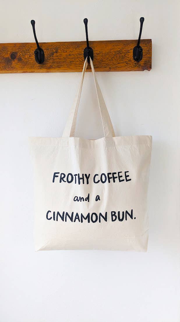 What Ted Wore - Wholesale Tote Bag - Unisex - The Coffee and Cinnamon Bun Tote Bag2
