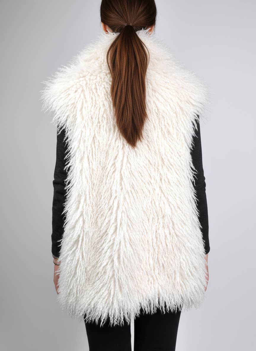 KZELL PARIS - Wholesale Outerwear Vest - Women's - SLEEVELESS VEST IN FAUX SHEEPSKIN FUR11