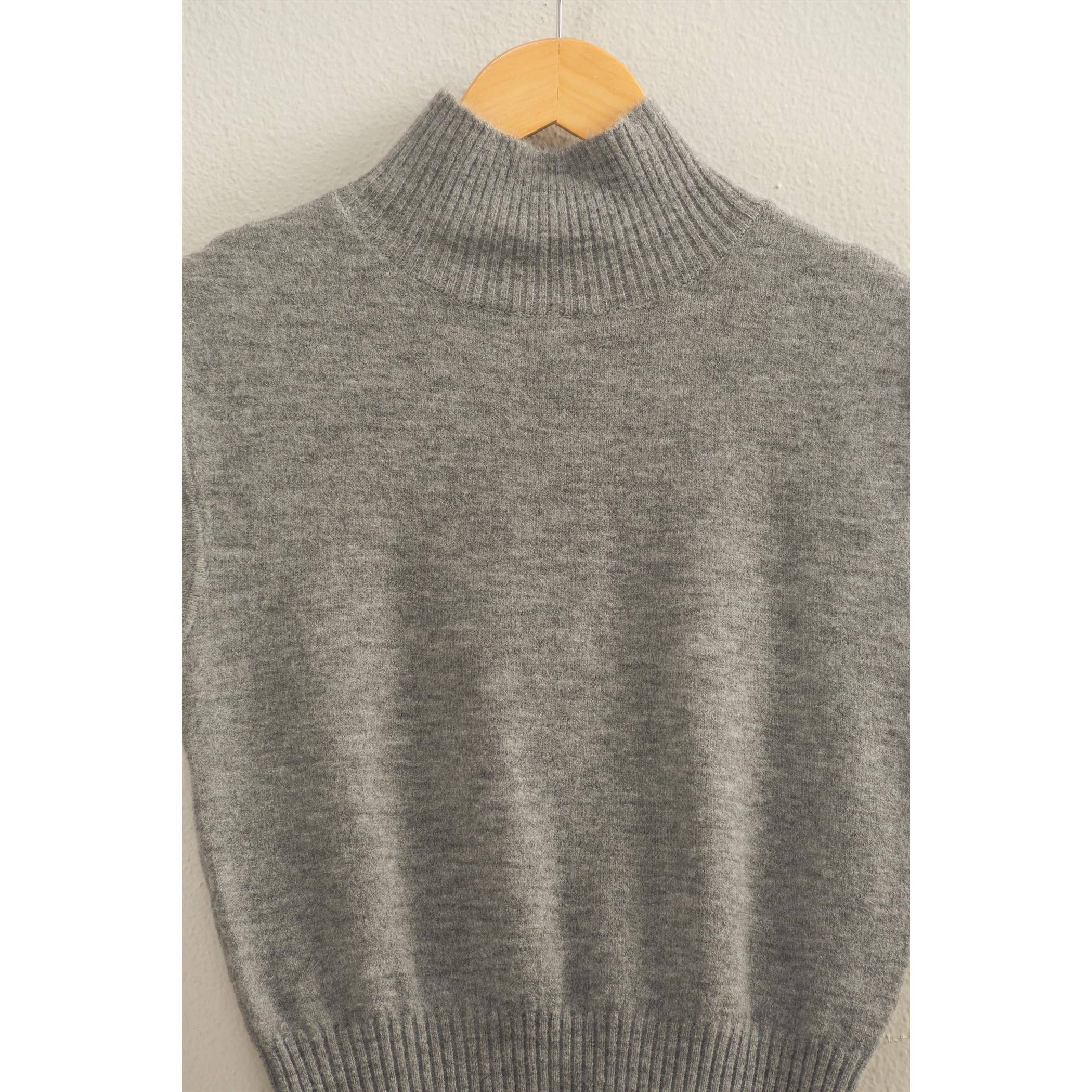 Double Zero – wholesale Pullovertröja - Dam – Ärmlös stickad topp med hög krage15