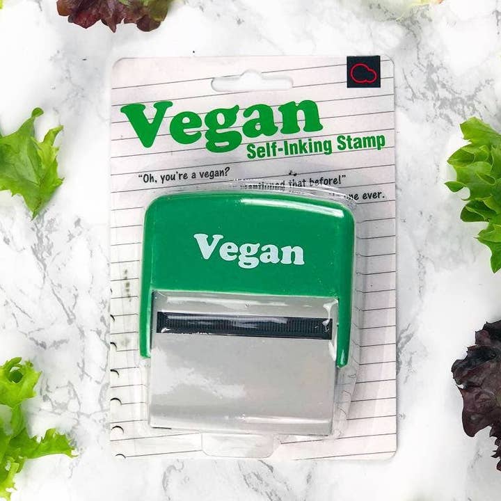 Timbro Vegano | Cartoleria Originale | Divertente Regalo di Babbo Natale Segreto per la vendita all'ingrosso da parte di Bubblegum Stuff UK