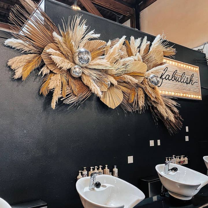 The Blooming Palm - Wholesale Retailer sample – Home decor - 3ft. JUMBO Sun-Dried Wild Untouched Palm Leaf Wispy Frond7