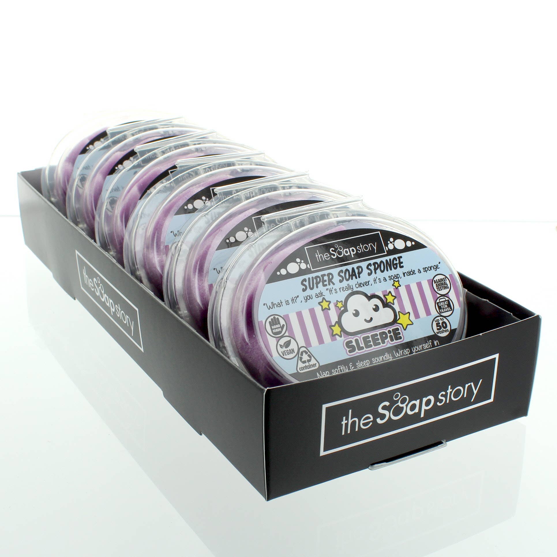 The Soap Story - Wholesale Badpuff/badspons - Sleepie superzeep spons3