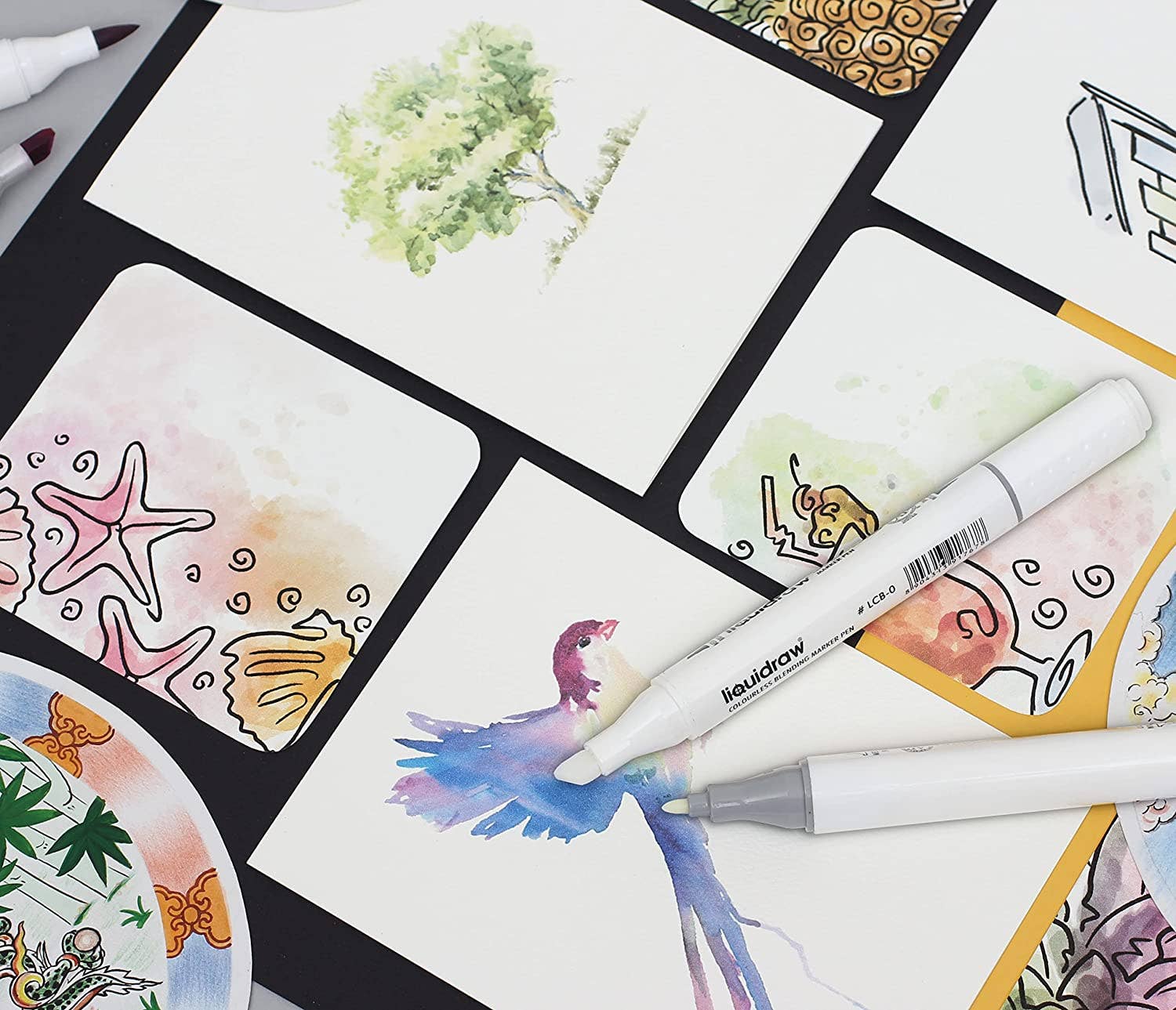 Liquidraw – wholesale Marker – Liquidraw Colourless Blender Marker, Dual Tip Marker, Colourless Blender Pen Alcohol Colorless Blending Graphic Marker For Art, Illustration, Animation, Portrait, Sketching, Drawing, Design3