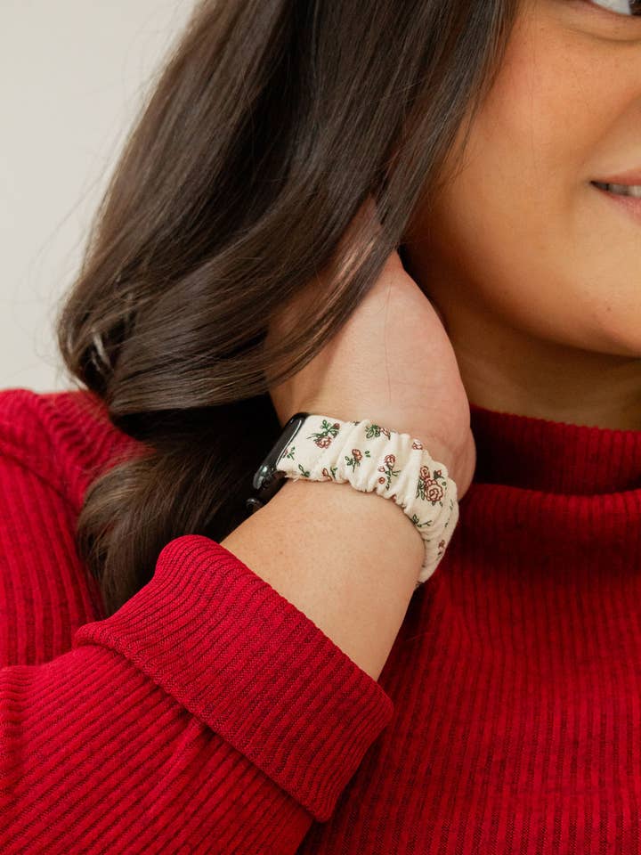 Holiday Floral Apple Watch Band for wholesale by Shop Andi