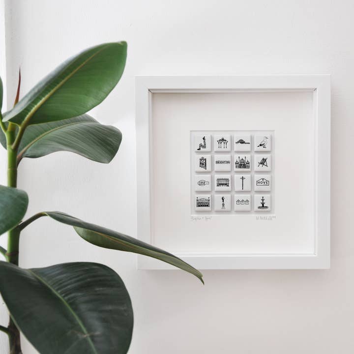 Arte mural ilustrado de Brighton para venta al por mayor de Martha Mitchell