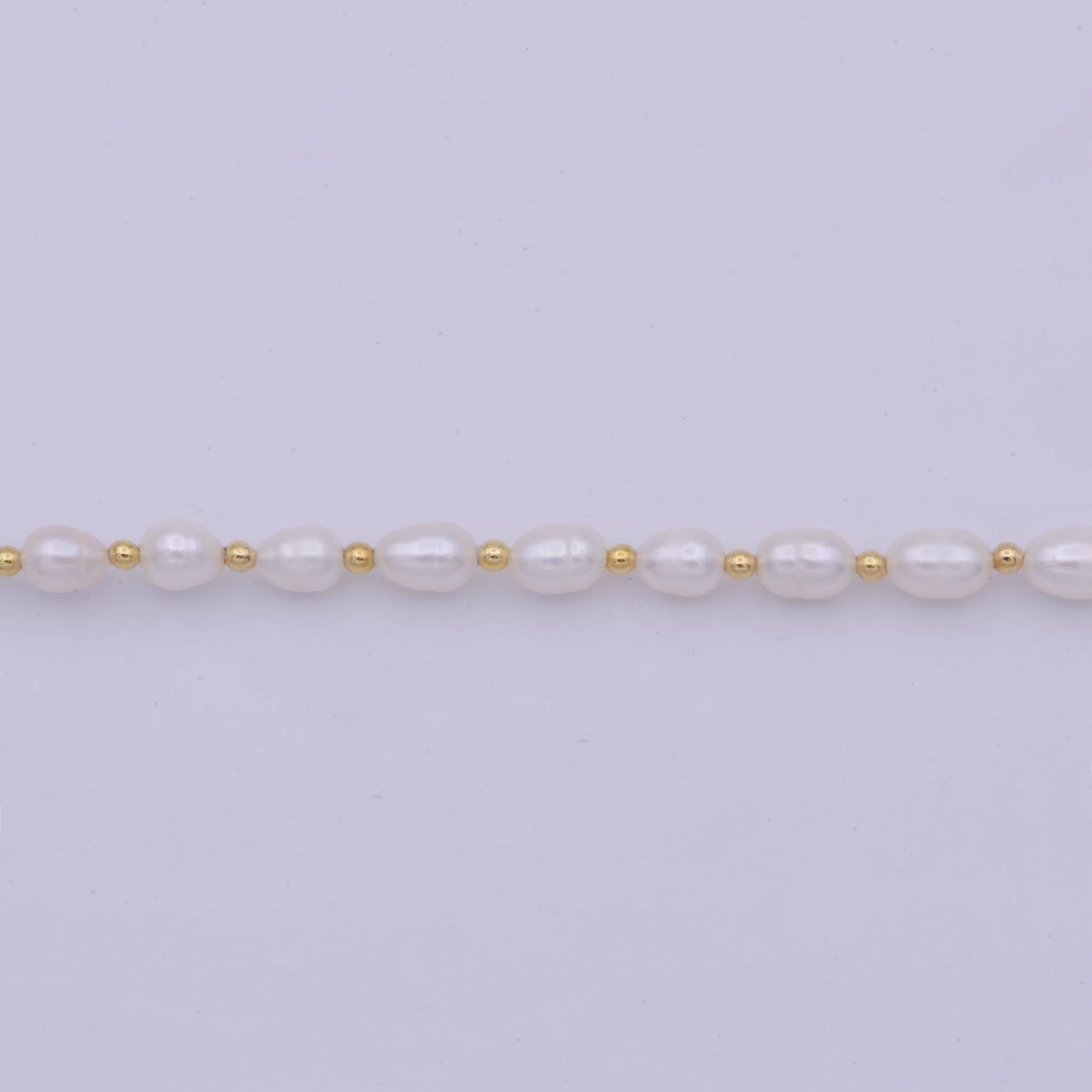 Aim Eternal - Wholesale Choker/Collar - Freshwater Pearl Choker Necklace | Small Dainty Pearl Necklace 16.5 inch + 2 inch extender1