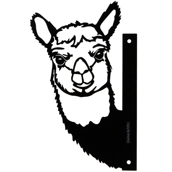 Alpaca Metal Outdoor Art for wholesale by Primitives by Kathy