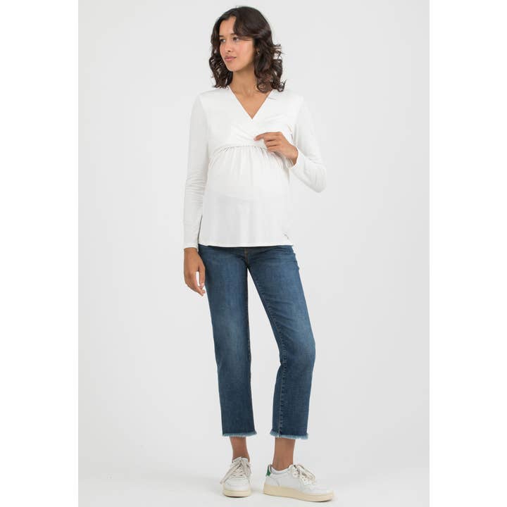 ATTESA Maternity by Vittorio Martinelli srl - Wholesale Nursing Top - Maternity - MARGHERITA M/L - Maternity & Nursing Jersey T-Shirt7