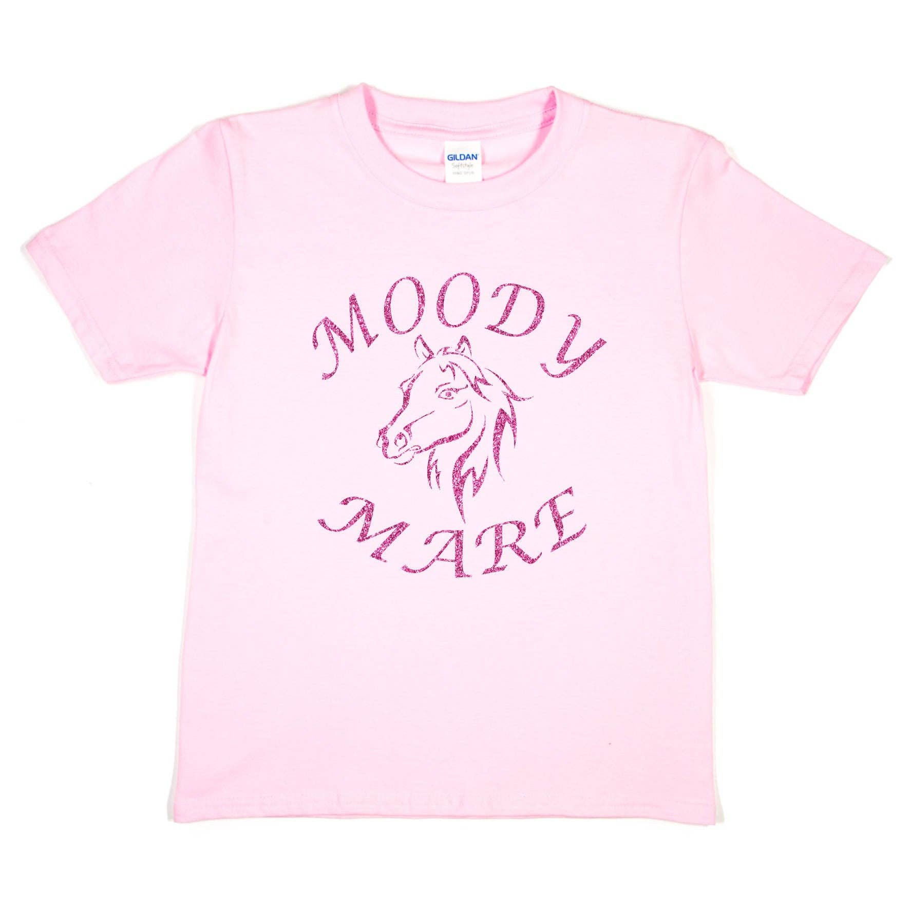 Print4U – wholesale Screen-printed t-shirt – Kids – Moody Mare Horse Riding Pony Riding Girls T-Shirt1